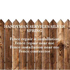 fence repair and installation 